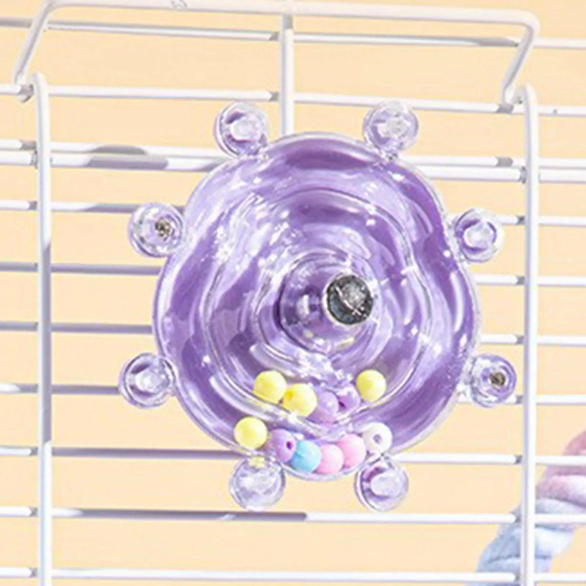 Interactive Rotating Wheel Bird Toys for Parakeets Cockatiel Inside Cage for Conure Canary Lovebird Macaw Cockatoo Quaker Pigeon Vue