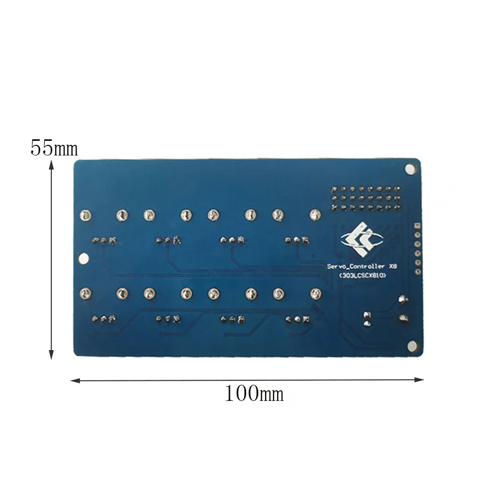 5-9V MG995 MG996 SG90 8 Channel Servos Adjustable Knob Serial Control Board Switch PWM Signal Steering Gear Debugging Module Vue