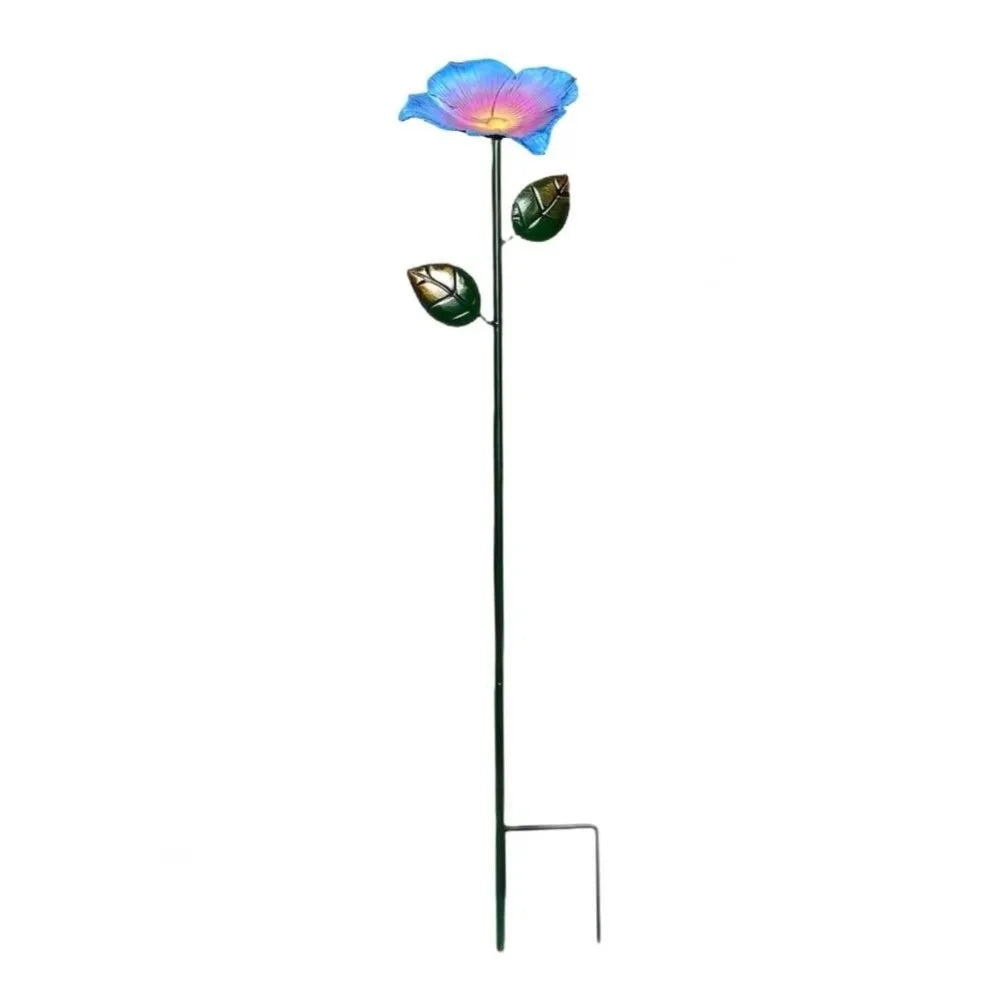 Flower Shape Bee Butterfly Watering Station Garden Stake Ornamental Horticulture Bird Water Dispenser Patchwork Garden Birdbath Vue Type C