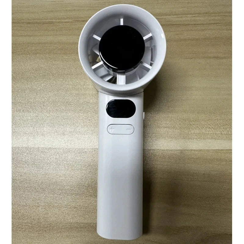 HOMEFISH Portable Handheld Fan USB Rechargeable Bladeless High-speed