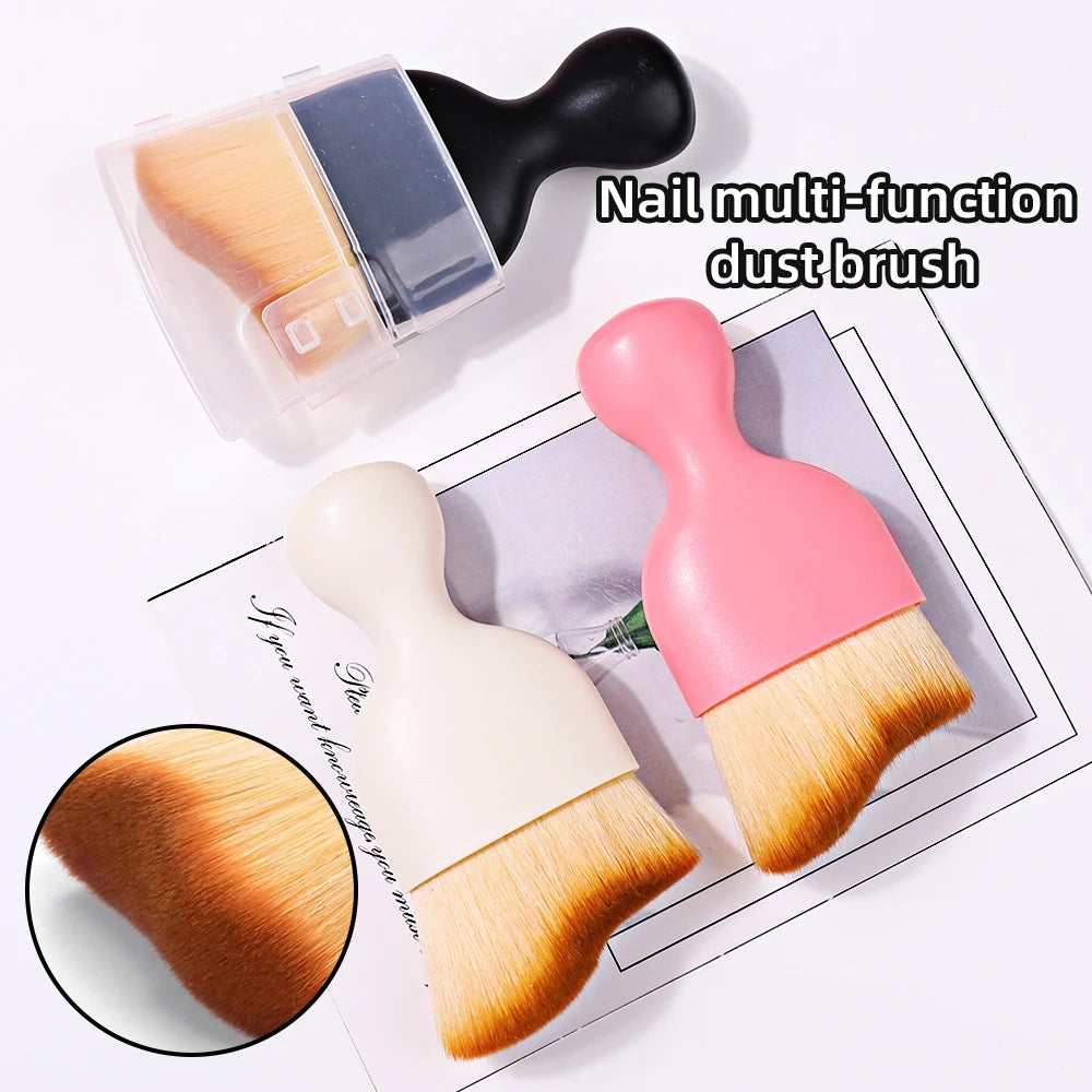 1Pcs Nail UV Tool Beauty Art Brush Polish Makeup Brushes Gel Powder Cleaning Remove Manicure Accessories Dust Brush Acrylic Vue
