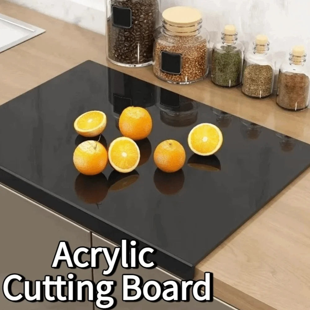 30/40/45cm Acrylic Cutting Board Anti-Bacterial Non-Slip Kitchen Chopping Board Food Grade Anti-Mold Countertop Protection Board Vue