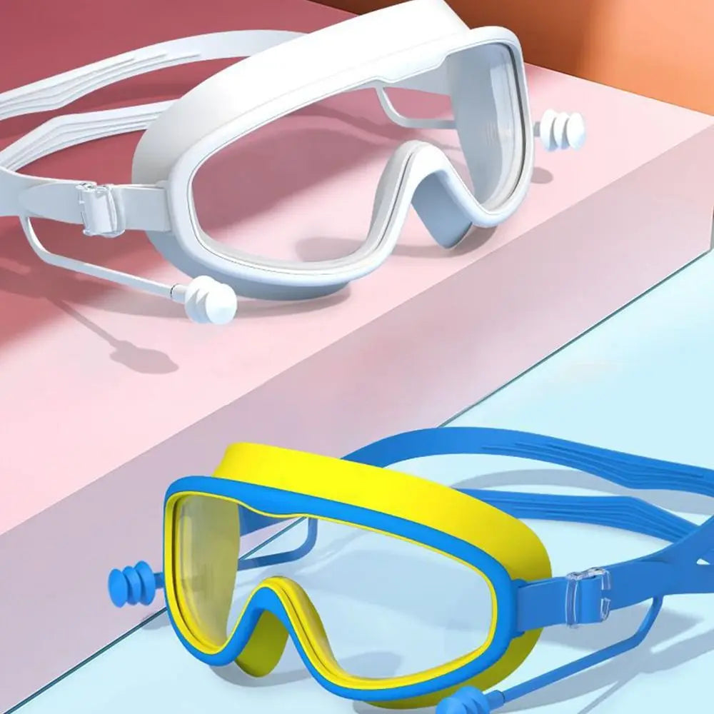 Anti-UV Large Frame Swimming Goggles Waterproof HD Diving Eyewear Anti Choking Anti-fog Water Racing Glasses Water Sports Vue