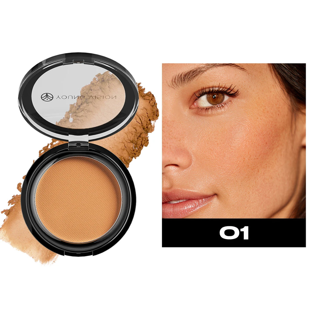 Woman makeup 6-Color Matte Bronze Powder Velvety Smooth Natural Setting Powder Makeup Vue 8188-01