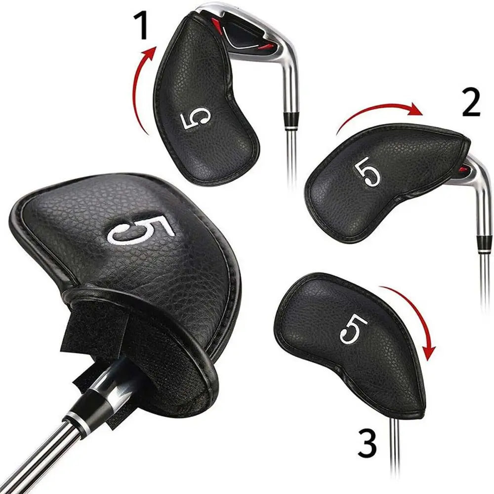 Covers Set Protective Cover Protector Case Magic Tape Golf Headcovers Spider Head Cover Golf Club Cover Golf Iron Headcover Vue