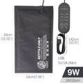 10x20cm 13x23cm 18x28cm USB Heating Mat with Temperature Controller for Reptiles Pet Lizard Terrarium Carbon Fiber Heating Pad Vue 28x18cm-Control