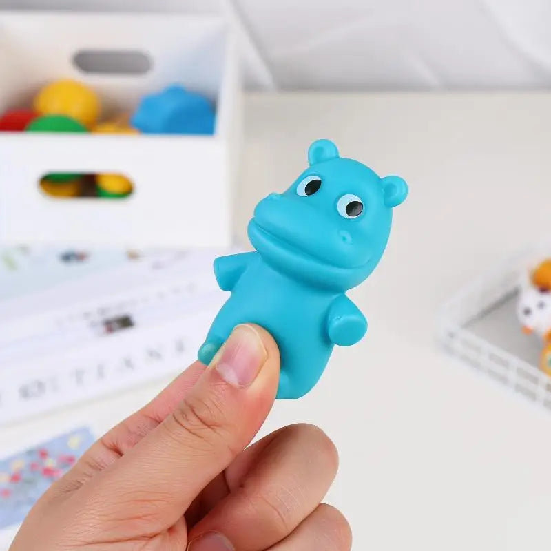 Cartoon Finger Puppet Toy Kids Soft Animal Dolls Toys Storytelling Vue
