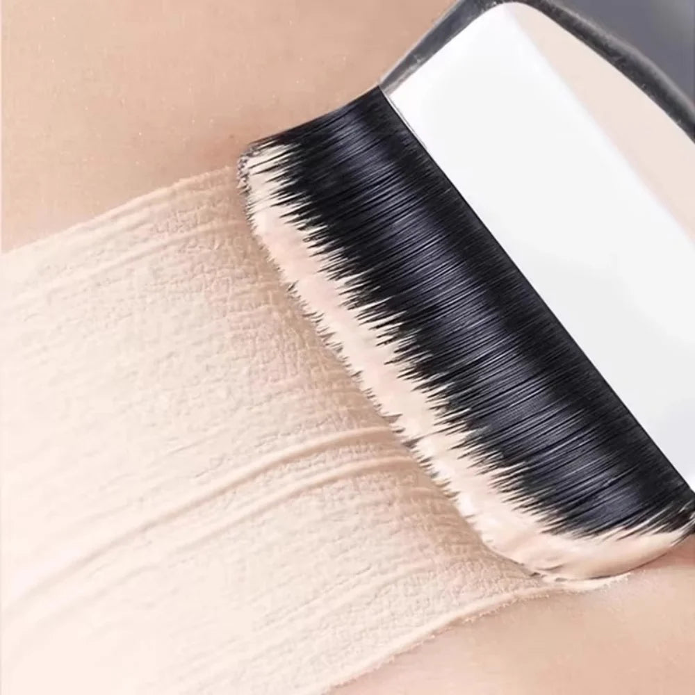 1PC Korean Foundation Brush Ultra Fine Hypoallergenic Nylon Bristle Concealer Primer Contour Mask Makeup Brush for Face Vue