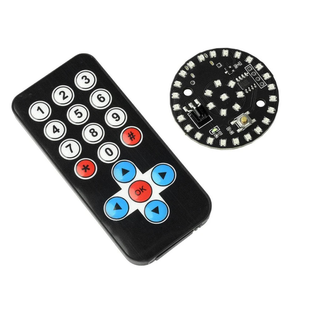Infrared Remote LED Light 9 Constant-On Modes+1 Color-Changing Scroll Mode DIY Model Light Night Light Infrared LED Light Module Vue