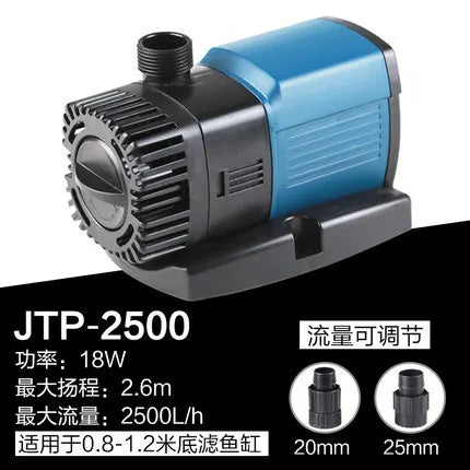Sunsun Ultra Quiet Submersible Water Pump JTP2000-16000 Variable Frequency for Fish Tank Aquarium Circulating Filter Pump Vue JTP-2500