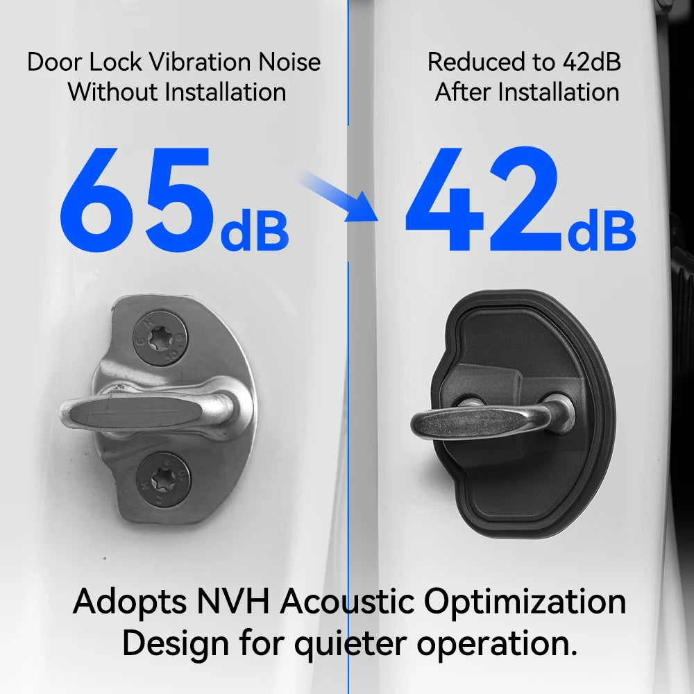 YZ For Tesla Model 3 Y YL Highland Juniper 2026 Easy to Assemble 4pcs Silicone Car Door Lock Covers Protective Case Accessories Vue