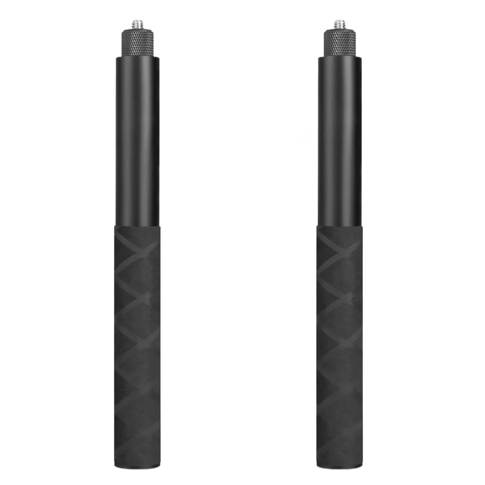22.7-118cm Invisible Extension Pole Selfie Stick Aluminum Alloy Handle Monopod for Insta360 X4 X3 X5 Action Camera Accessories Vue 2pcs