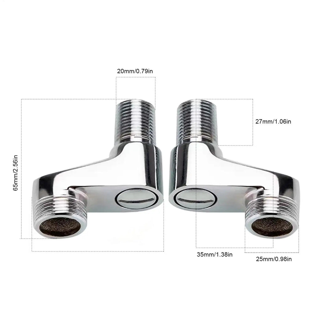 Shower Adapter for Bathtub Faucet Adjustable Angle Replacement Connector Shower Head Extender for Home Improvement Kitchen Vue