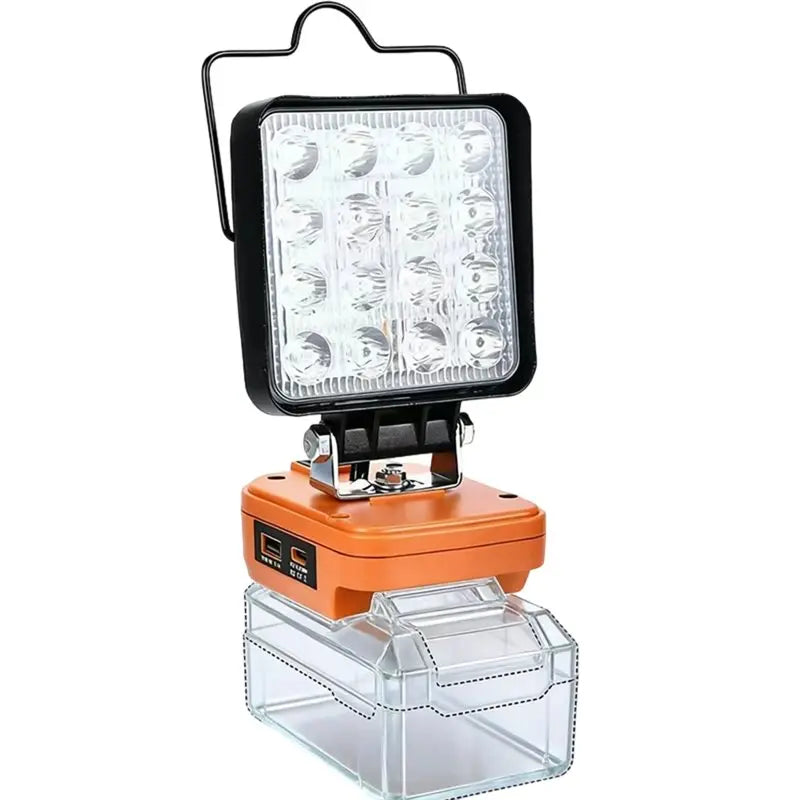 ABKW-Outdoor Work Fishin Work Light 4 Inch 16 Bead Spotlight Led Light For 18V Battery Power Handheld Emergency Tool Lam Vue