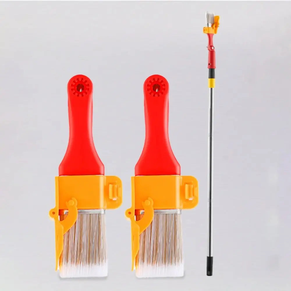 Firm Adjustable Edging Color Separation Brush Extension Pole Soft Bristle Paint Brush Profesional PET Wall Brushing Tools Corner Vue