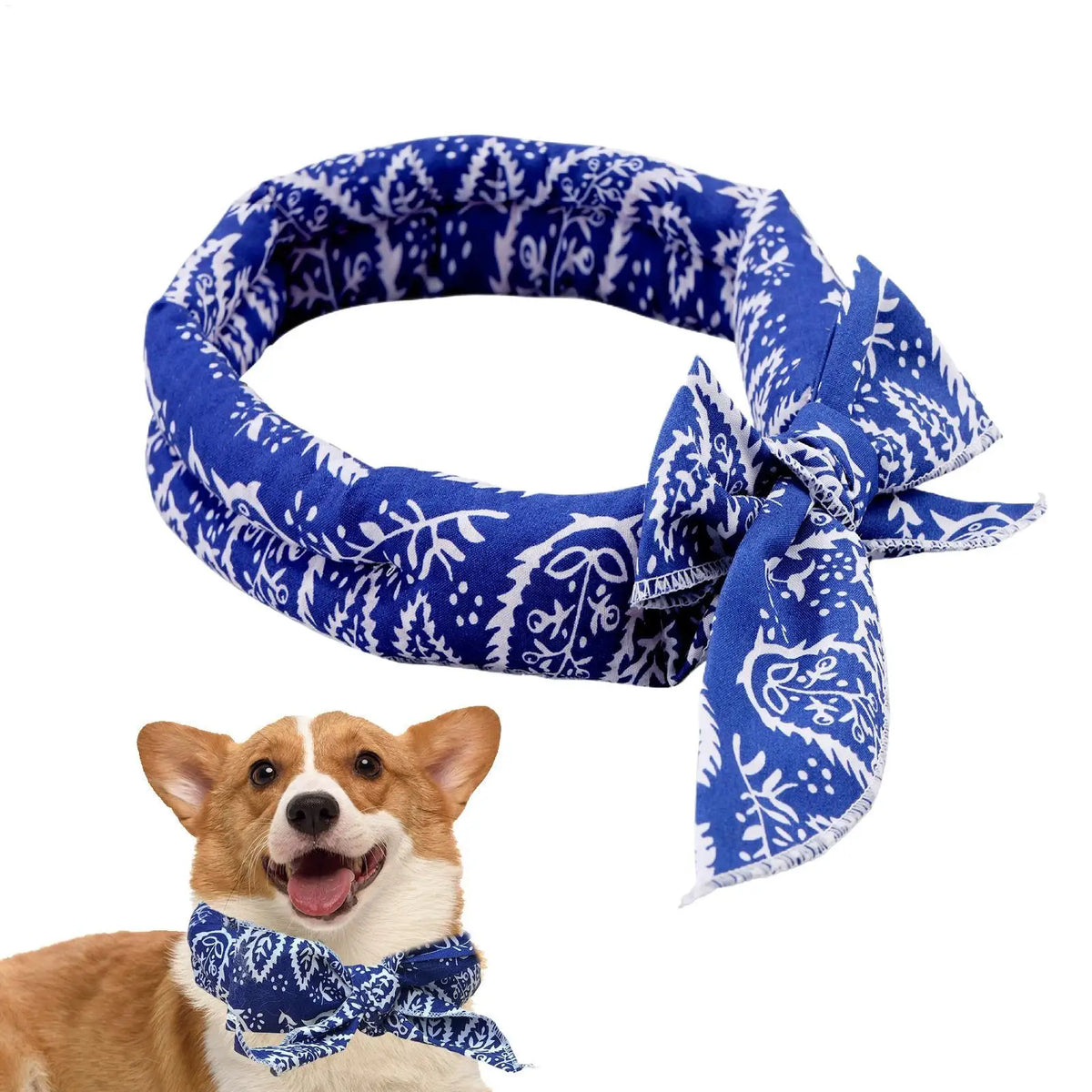 Dog Cooling Bandana Breathable Absorbent Towel Ice Neck Wraps Scarf for Cat Puppy Medium Large Small Home Travel Outdoor Hiking Vue