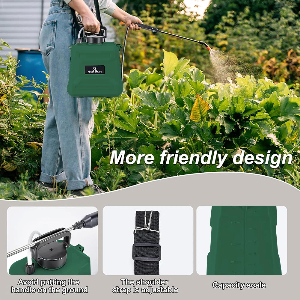 5L Electric Backpack Sprayer for Garden, Farm & Orchard Electric Garden Sprayer Vue