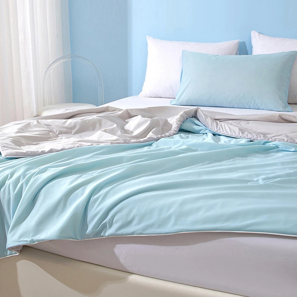 Ice Silk Cooling Blanket – Lightweight Summer Comforter Twin/King Cooling Blanket Vue