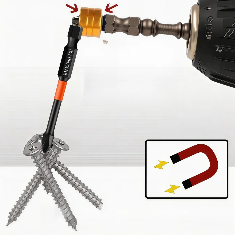 10-Piece Magnetic Drill & Driver Bit Set | Quick-Change Chuck Drill & Driver Bit Set Vue