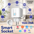 Smart Home WiFi or Zigbee3.0 Plug EU Power Monitor Timer Socket for Home Appliance Control via Alexa Google Home Smart Life Vue 16A ZigBee3.0 1PCS 100-240V