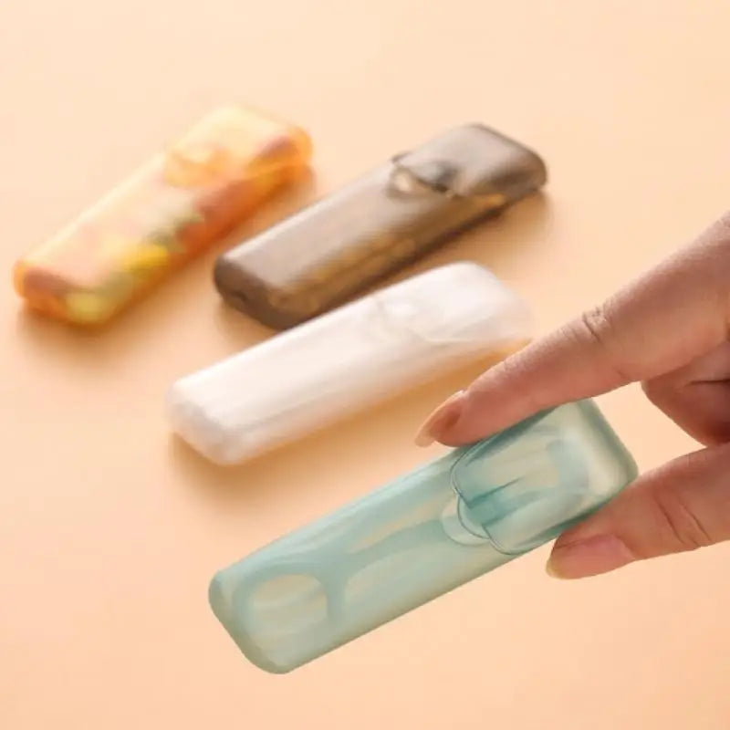 Travel Portable Transparent Toothpick Cotton Swab Box Mini Storage Box For Outdoor Travel Kitchen Restaurant Supplies Vue