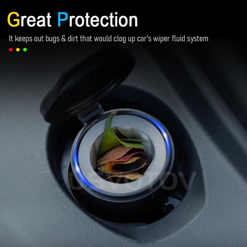 Windshield Washer Fluid Filter For Tesla Model 3 Y S X Juniper Glass Water Filter Screen Mesh Inlet Grill Protective Accessories Vue
