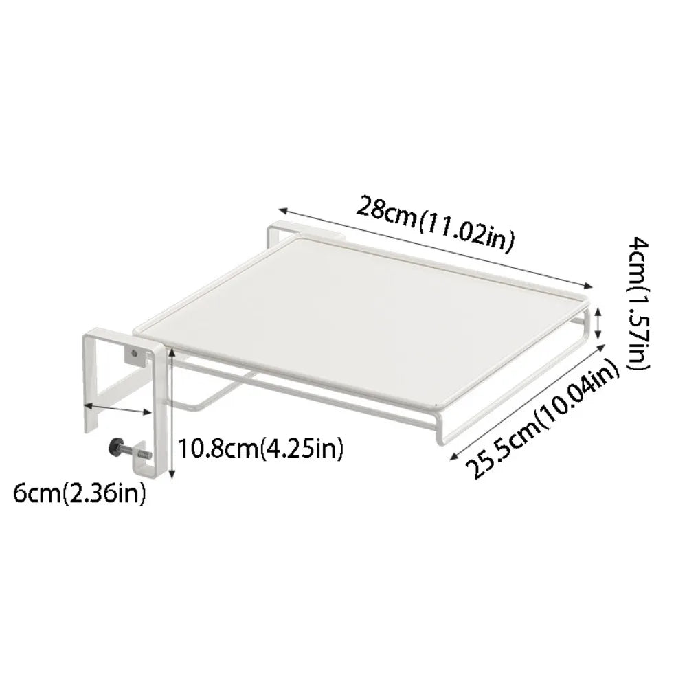 Foldable Design Cabinet Door Storage Rack With Towel Rack Countertop Cabinet Kitchen Shelf Door Mounted Storage Organizer Vue White