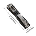 Push Clip Stapler Portable Document Binding Clamp Binder Clip Dispenser for Home School Classroom Desktop Paper Organizing Vue B