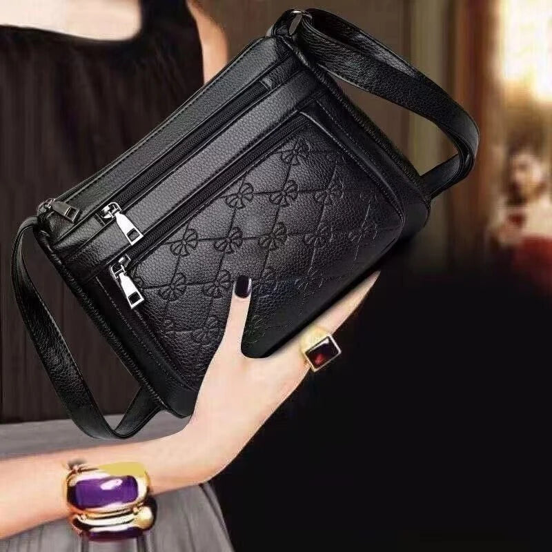 Fashion Classic Quilted Messenger Bag Secure Multi-compartment