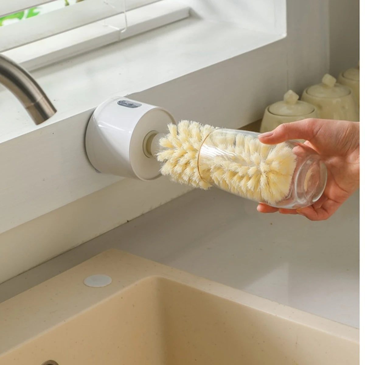 Electric Cup Scrubber Glass Cleaner Lazy Bottles Brush Sink Kitchen Cup Cleaning Brush Gadgets Vue