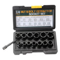 14-Piece Nut & Bolt Extractor Set – Stripped Screw Remover Kit Bolt Extractor Set Vue China Mainland