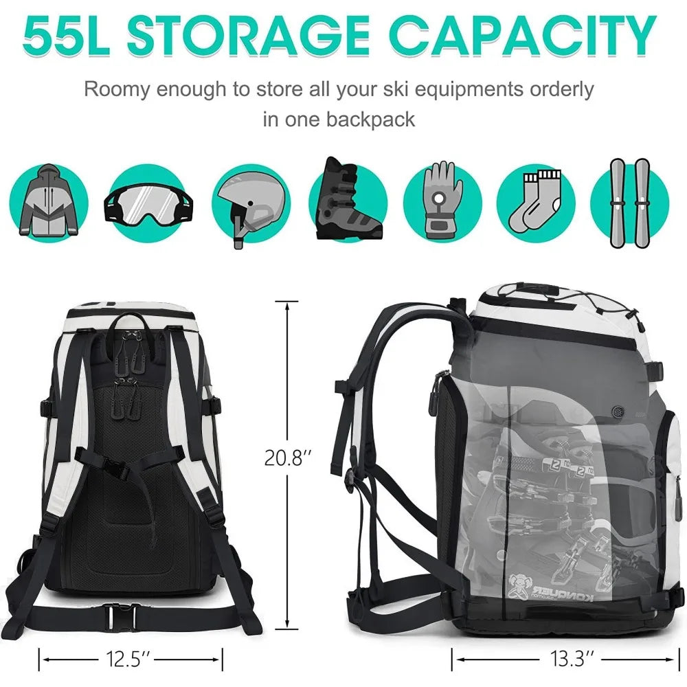 2025 Snowboard Shoe Bag Helmet Bag Single Snowboard Snow Shoe Bag Double Shoulder Ski Bag Single Snowboard Backpack Vue
