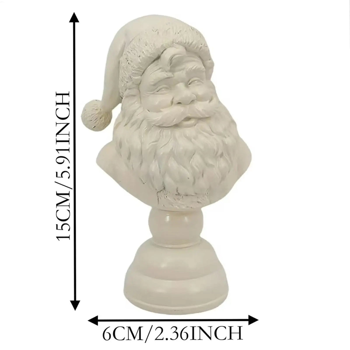 Santa Figures Decorations Resin Sculpture Collectibles Christmas Resin Statue for Dorm Living Room Bedroom Counter Party Winter Vue