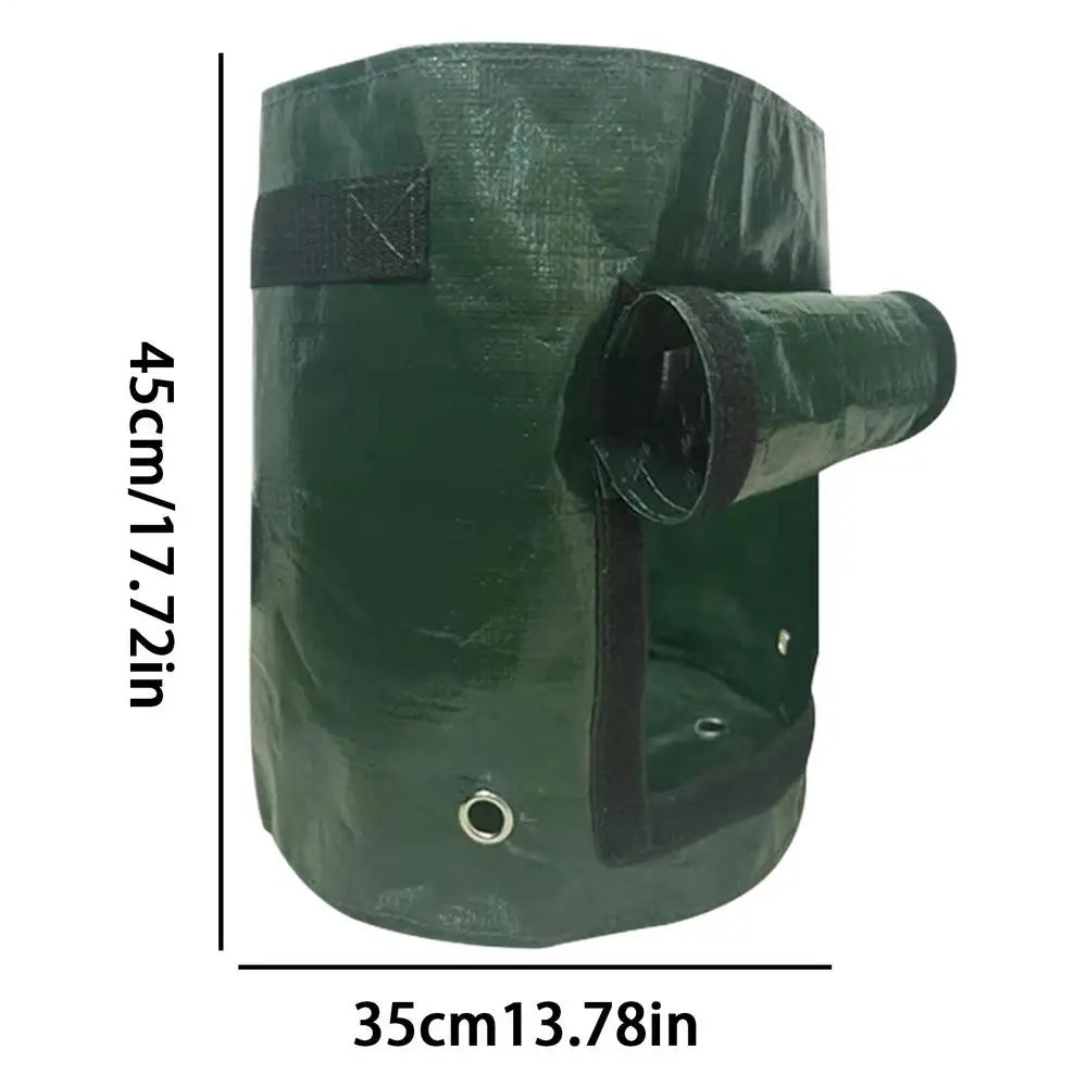 4 Pieces Potato Growing Bags Planter with Flap Handles Garden Bags to Grow Vegetables for Greenhouse Outdoor Yard Patio Balcony Vue Green 4pcs