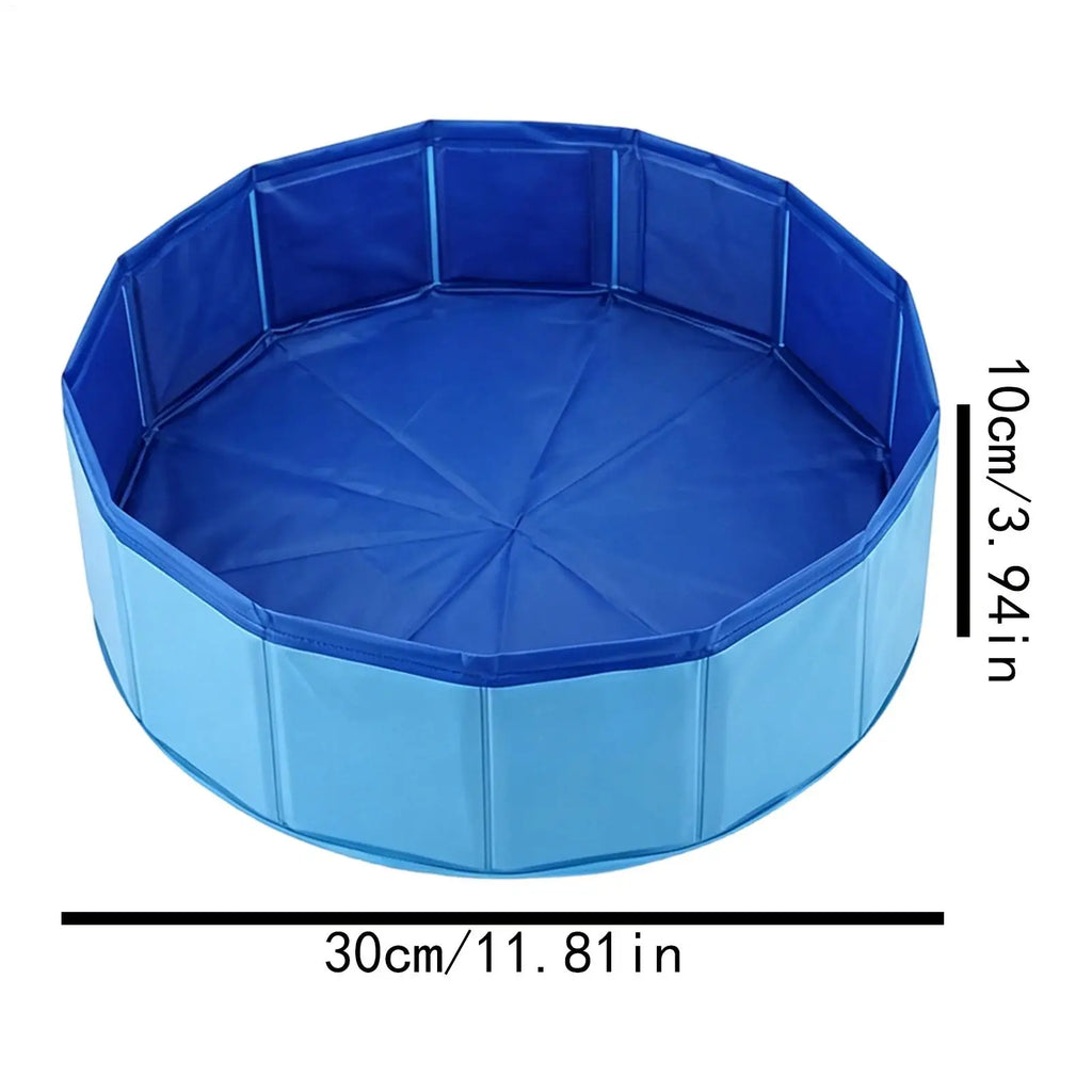 Foldable Dog Swimming Pool Portable High Strength Pet Bathtub for Home Apartment Indoor Outdoor Backyard Patio Deck Balcony Vue