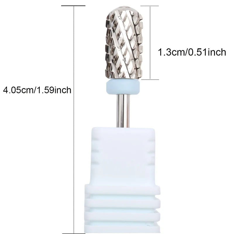 5in1 Advanced Round Tungsten Carbide Nail Drill Bit for Electric Manicure Machines Cuticle Clean Home Salon Use Vue