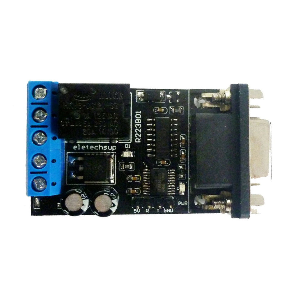 R223B01 DC 12V 1 Channel DB9 Serial Port Time Delay Relay RS232 UART Multi-function Remote Control Switch Relay Board Vue