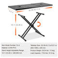 SucceBuy 32x20 Portable DJ Table Stand | Foldable Double-X DJ Table Stand Vue 43x18inch Australia