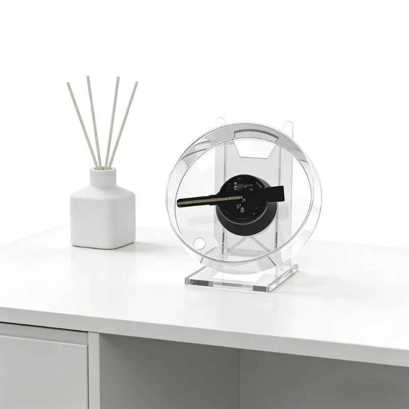 Mini 3D Holographic Projector Fan Desktop LED Advertising Machine Hologram Picture Video Display Remote Control with Stand Vue