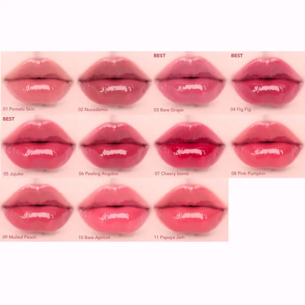 rom&nd THE JUICY LASTING TINT-11 Shades,Lightweight Hydrating,Luxury Makeup,Lip Gloss,Korean Cosmetic,K-Beauty,Korean Makeup Vue