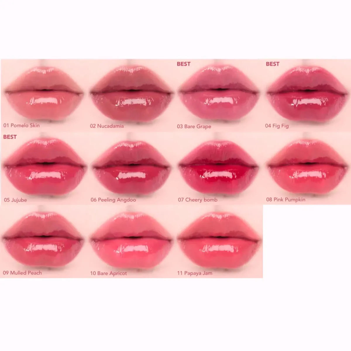 rom&nd THE JUICY LASTING TINT-11 Shades,Lightweight Hydrating,Luxury Makeup,Lip Gloss,Korean Cosmetic,K-Beauty,Korean Makeup Vue