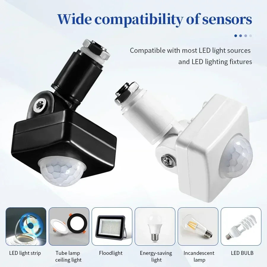 AC 220V 110V Motion Sensor Adjustable Smart Light Switch Human Body Detection Human Presence Sensor Detector Light Sensor Vue