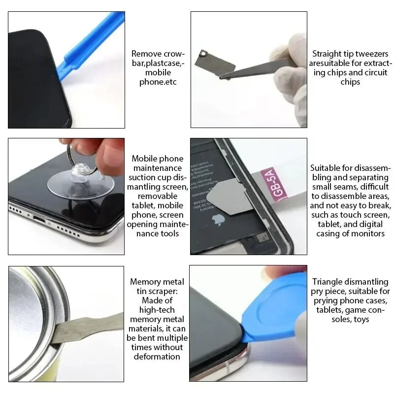 22 In 1 Universal Phone Repair Tools Kit Set Mobile Phone iPad Laptop Screwdriver Maintenance Kit Repair Tools Opening Set Vue
