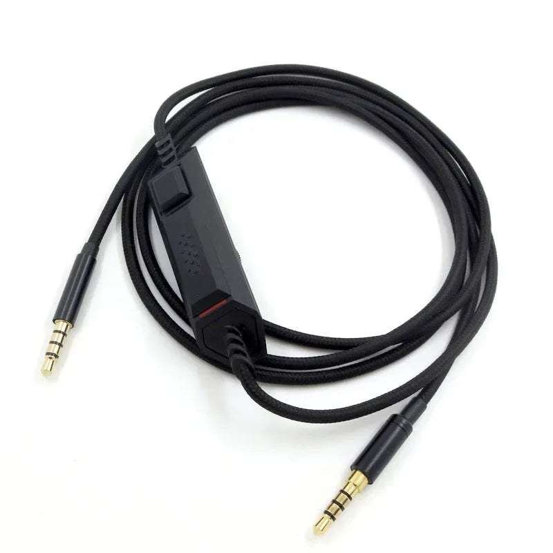 Replacement Game Audio Cable for Logitech G633 G933 with With Microphone Wire Control for Kingston Cloud Alpha for PS4 Vue
