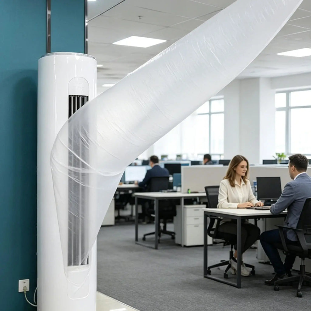 Flexible Air Conditioner Blowing Bag Foldable Cuttable Hose Air Ducting Extended Pipe Bag for Home Room Indoor Kitchen Garage Vue