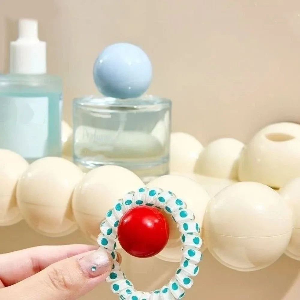 Plastic Cloud Suction Cup Storage Rack Punch Free Large Capacity Cosmetics Storage Rack Space Saving Wall Mounted Vue