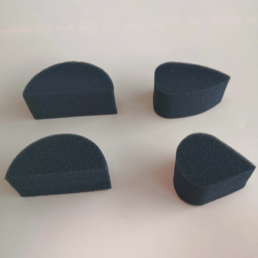 Wholesale Halloween Makeup Beauty Custom Shape Square Face Painting Black Yellow Facial Sponge Vue