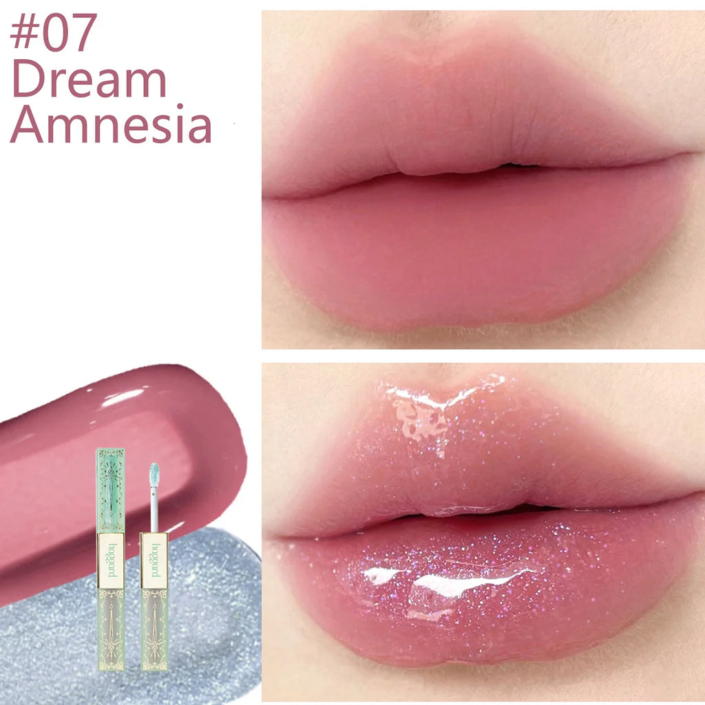 Haggard Scepter Double Headed Lip Gloss,Smooth Texture,High Color-Rendering,Long-Lasting Effect,Luxury Makeup,Versatile Use Vue 07 Dream Amnesia