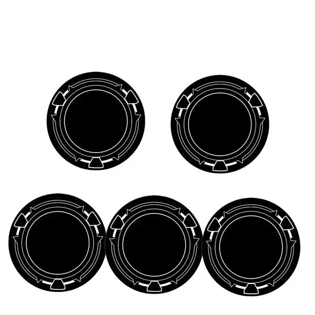 New 6cm Metal Plate Ring For Magsafe Magnetic Car IPad Holder Radiator Iron Sheet Sticker For IPad / Tablet PC Vue 5 PCS