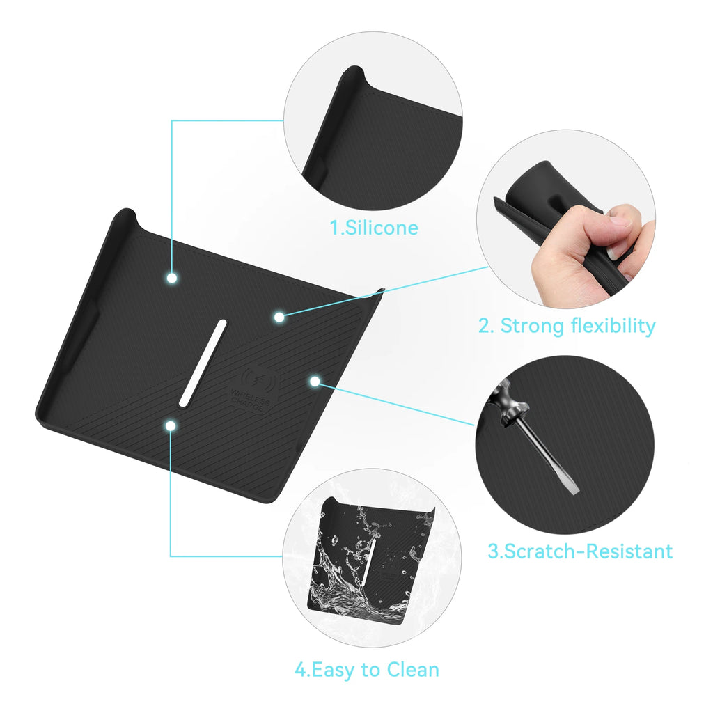 Smabee Right Drive for Geely Proton X50 2025 2026 Car Anti-Dirt Pad Wireless Charging Mobile Anti-Slip Mat Car Accessiories Vue